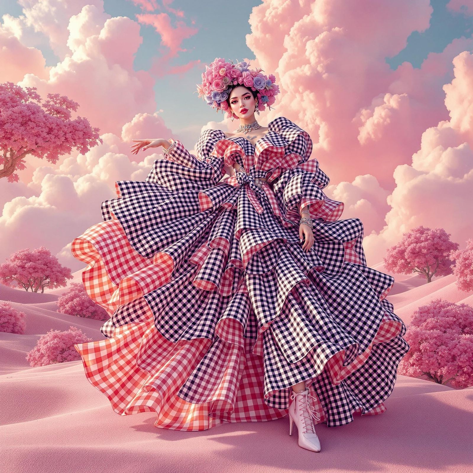 A colorful Gingham style   by @Orphelia 