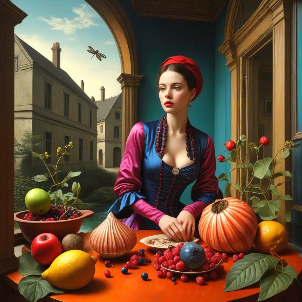 Surreal Still Life Landscape as Digital Art