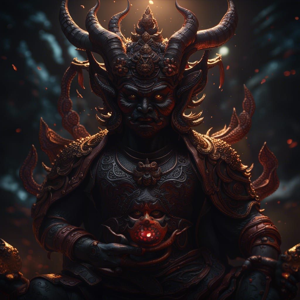 Mara Buddhist devil - AI Generated Artwork - NightCafe Creator