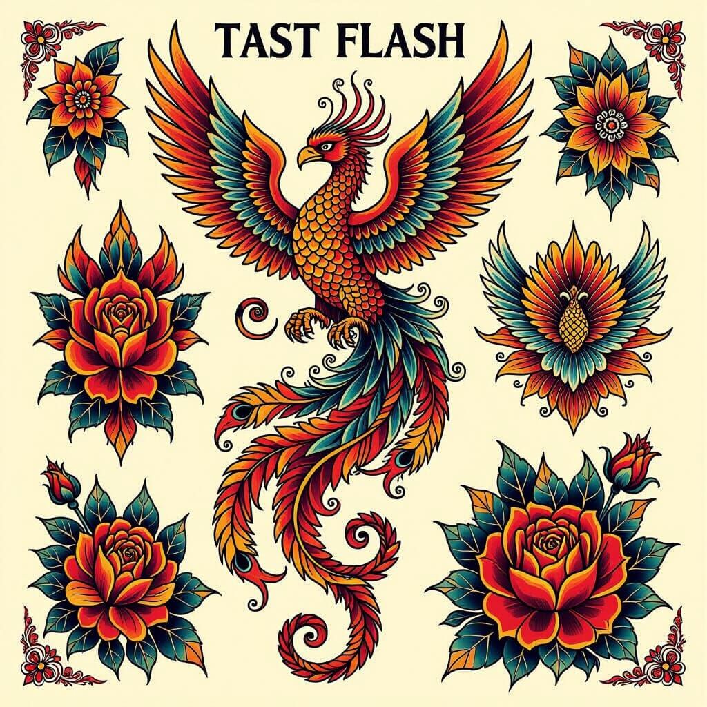 Tattoo Flash Sheet  by @Mary Wallis