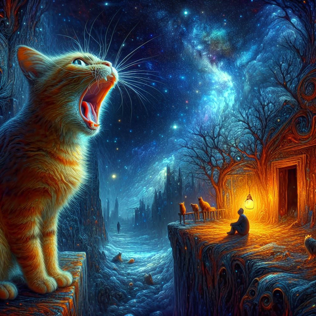 Poème de Paul Eluard Le chat s’établit dans la nuit pour cri...