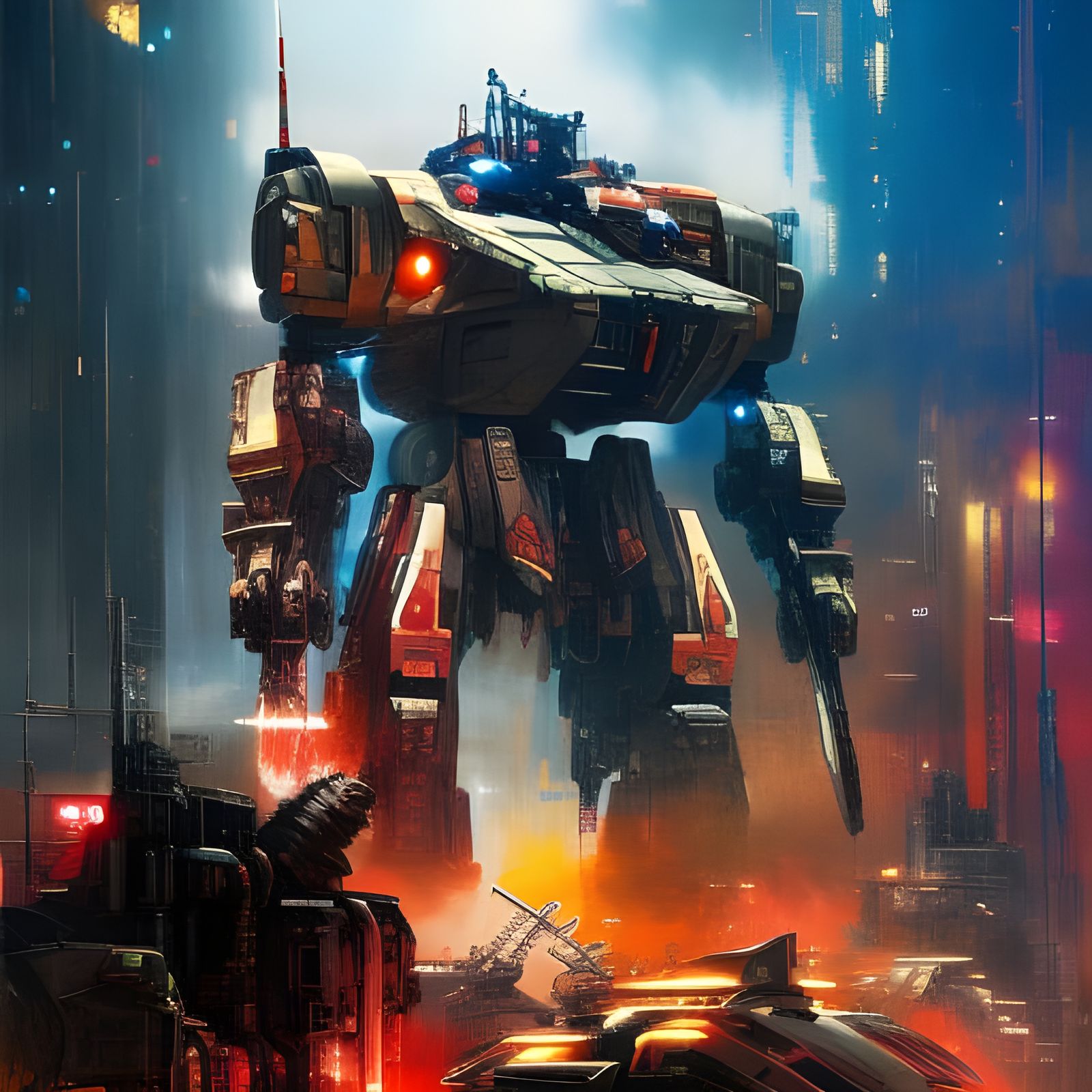 Robot Dystopia… War of the Machines - AI Generated Artwork - NightCafe ...