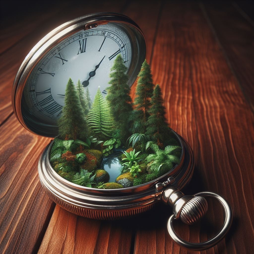 Forest Pocket Watch