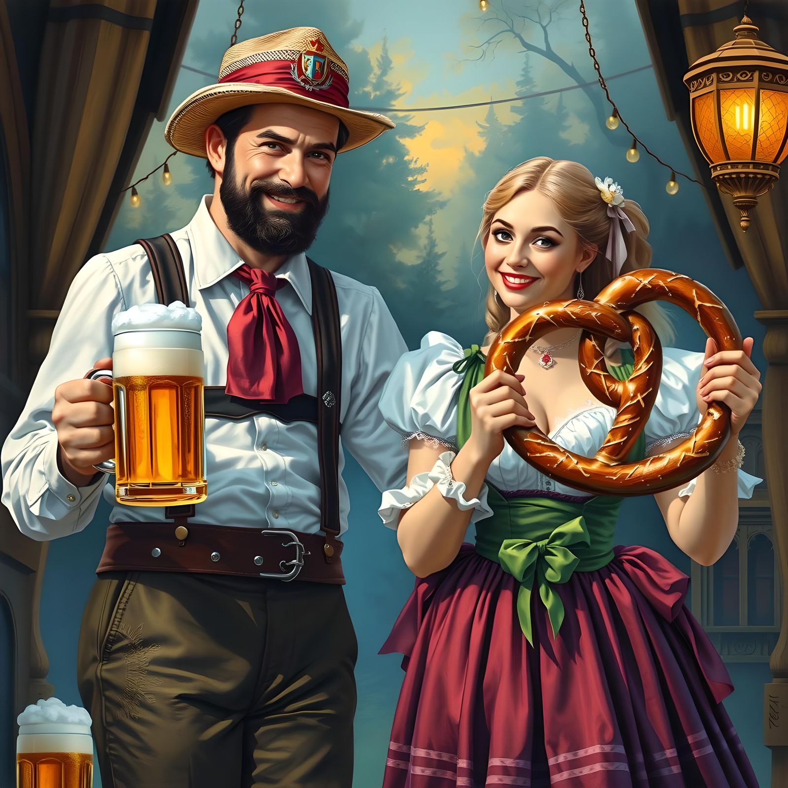 Oans, zwoa, drei, g’suffa! Prost!!  by @Meg