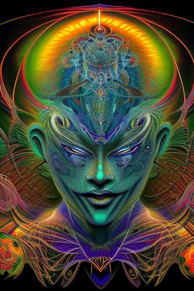 DMT Entity - AI Generated Artwork - NightCafe Creator