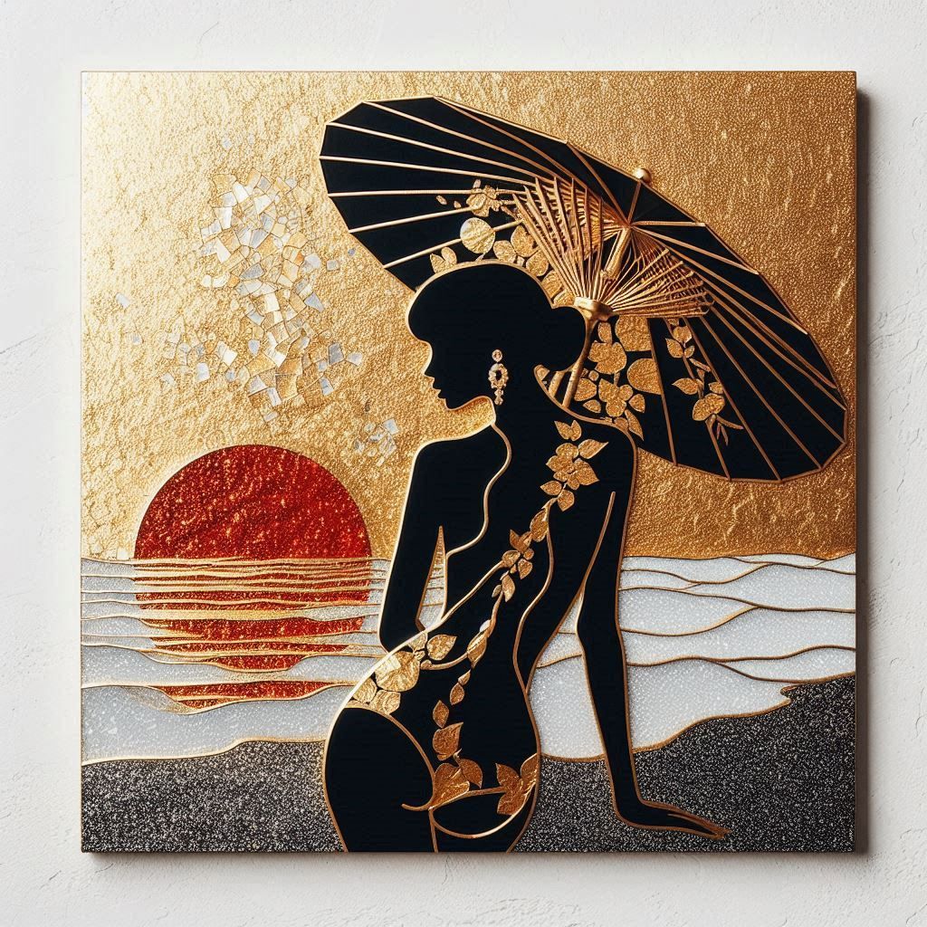 The elegant ones at the beach