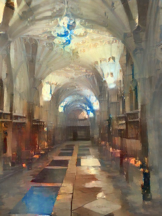 Gloucester Cathedral Cloisters - Impressionistic