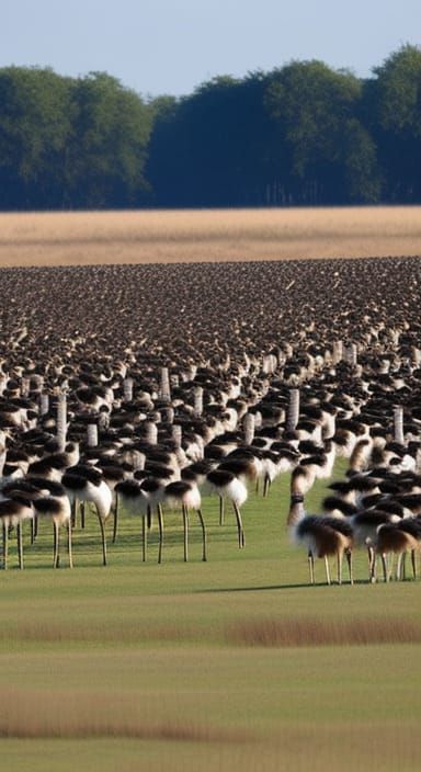 Too many ostriches
