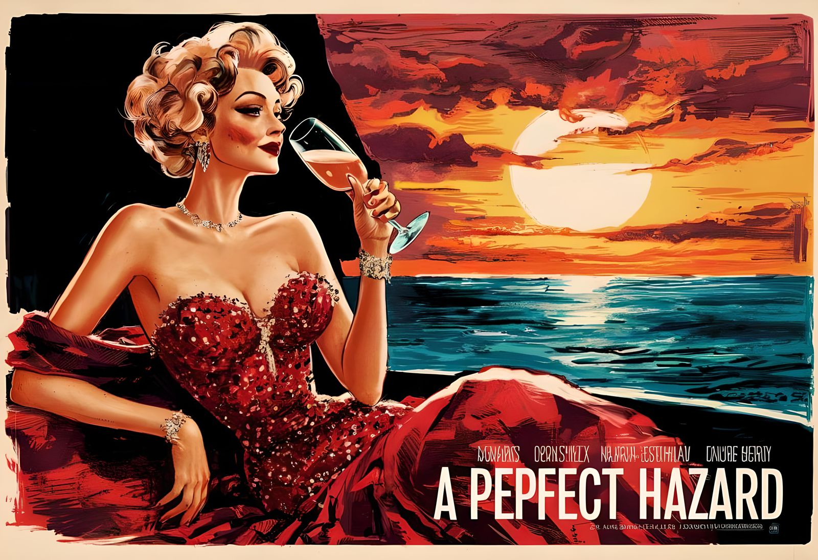 A movie poster 'A PERFECT HAZARD'