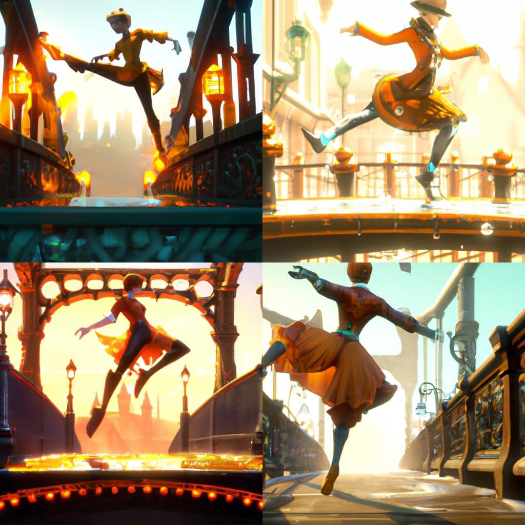 tap dancing on the bridge