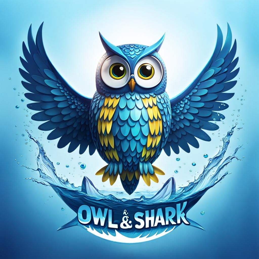 Owl & Shark - AI Generated Artwork - NightCafe Creator