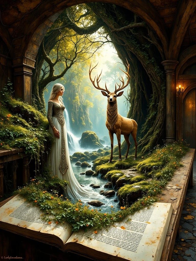 Fantasy Forest Books S4  by @Gno2