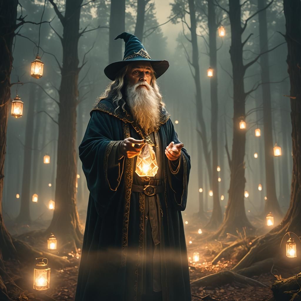 A fairy tale wizard