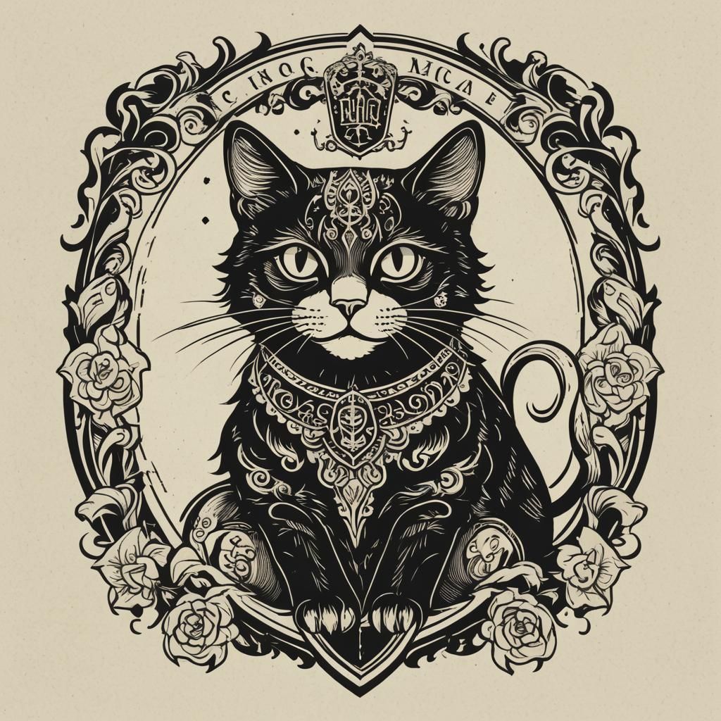 Heraldry cat - AI Generated Artwork - NightCafe Creator