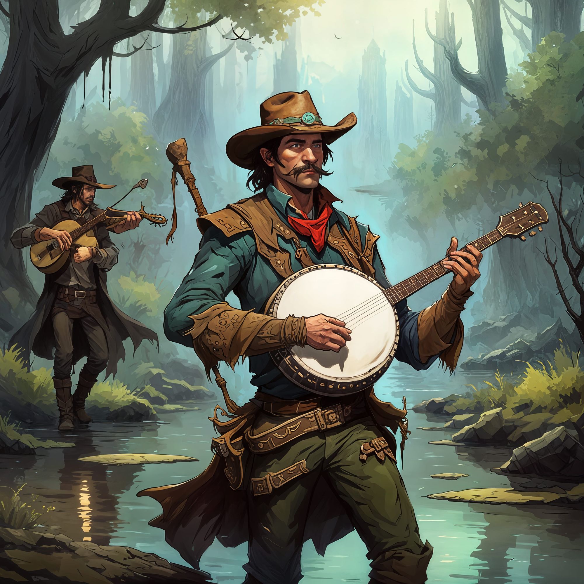 Half-Elf Bard Cowboy Dhampir