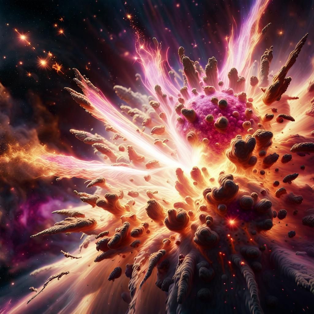 Cosmic Supernova in Vibrant Hues