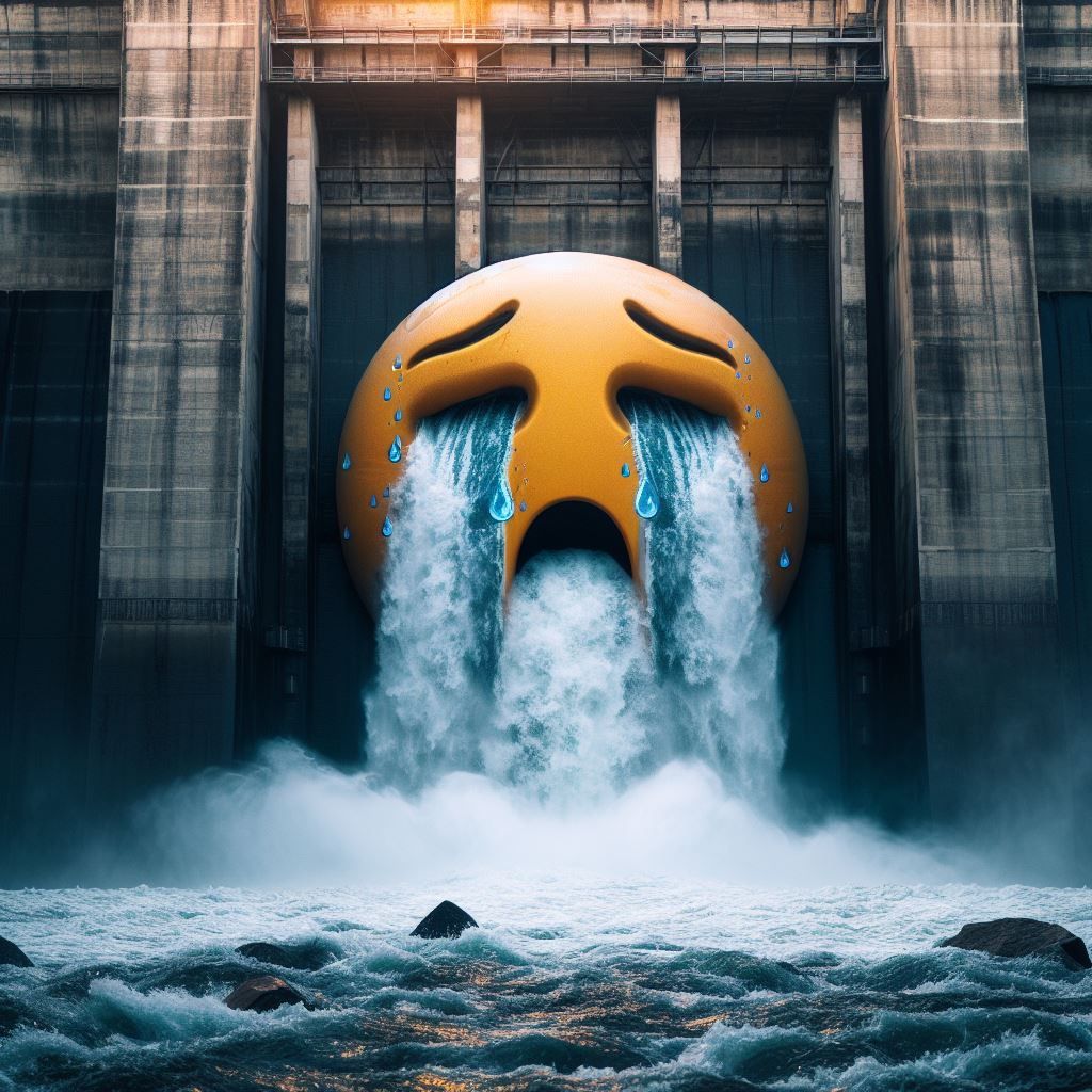 The great Dam of crying sadness