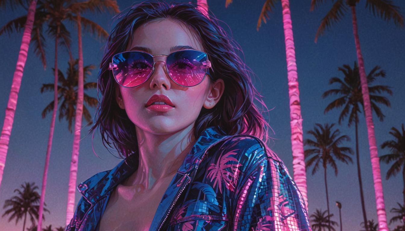 Retro synthwave