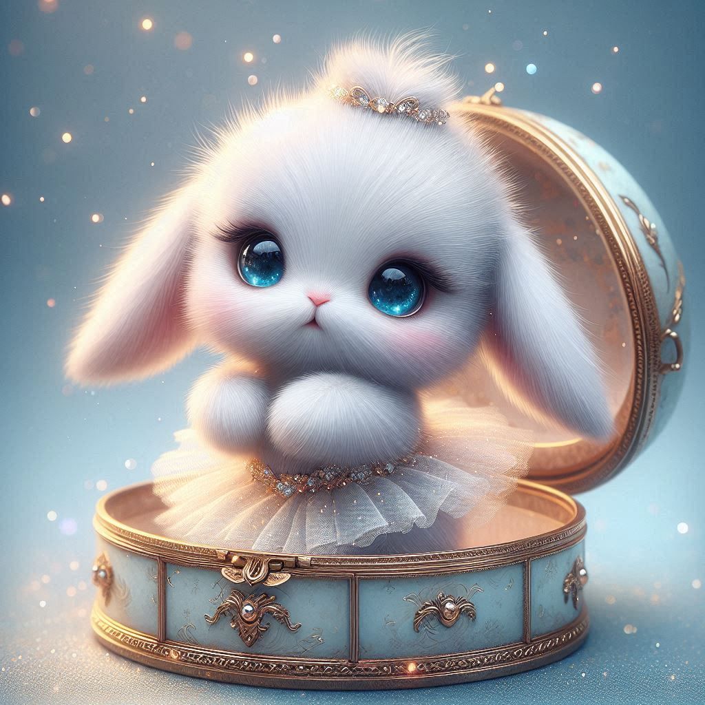 "Twirling to the soft song that plays"