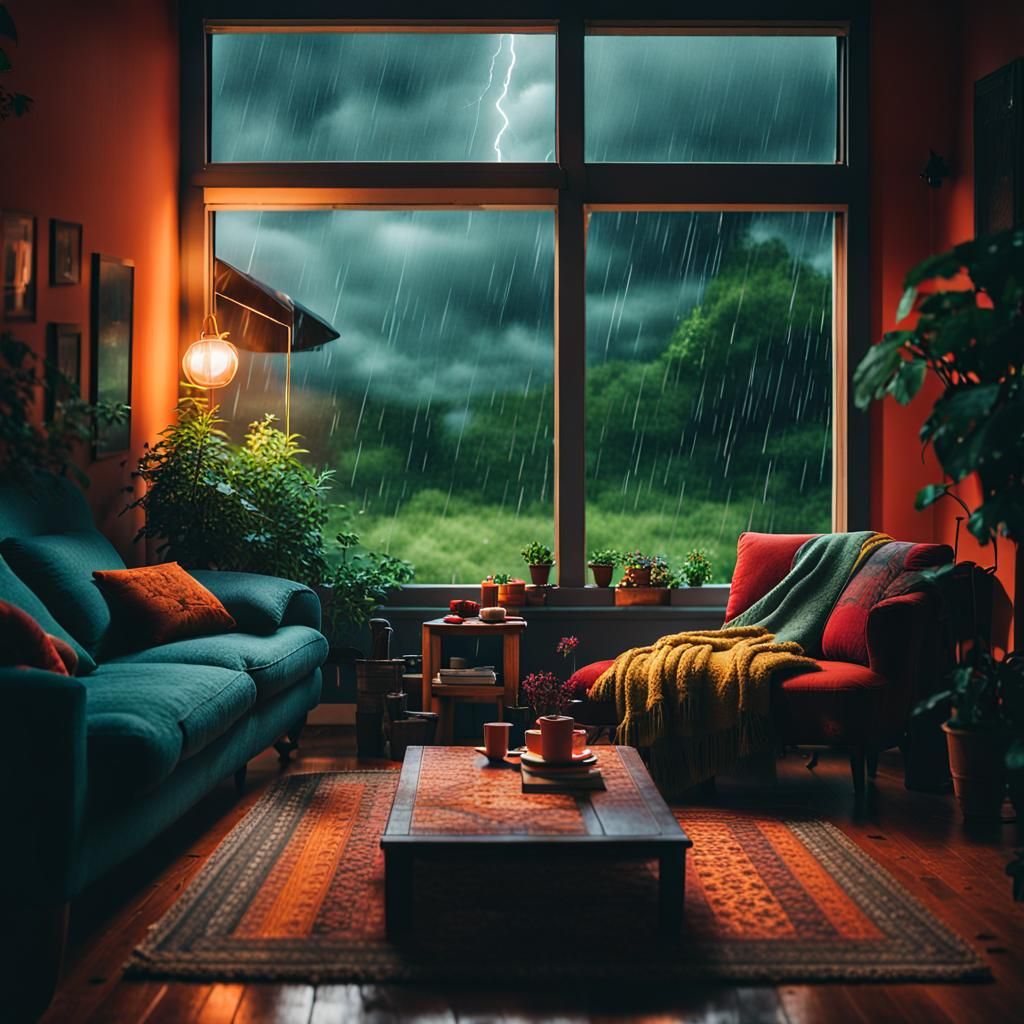 Warm Room in a Summer Storm