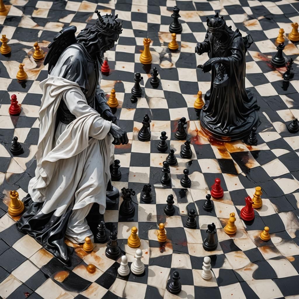 epic chess game - AI Generated Artwork - NightCafe Creator