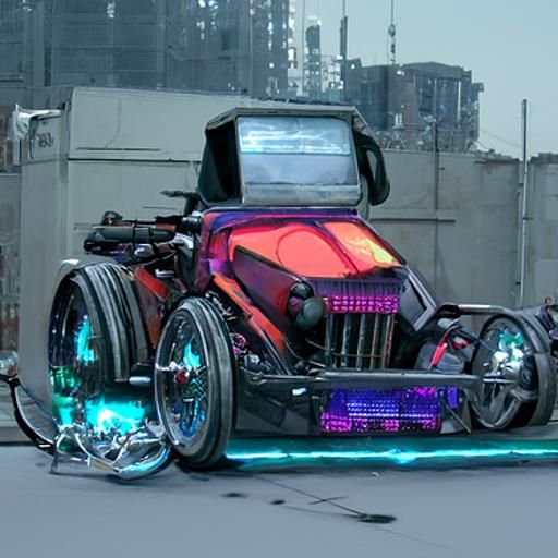 Cyberpunk hot rod