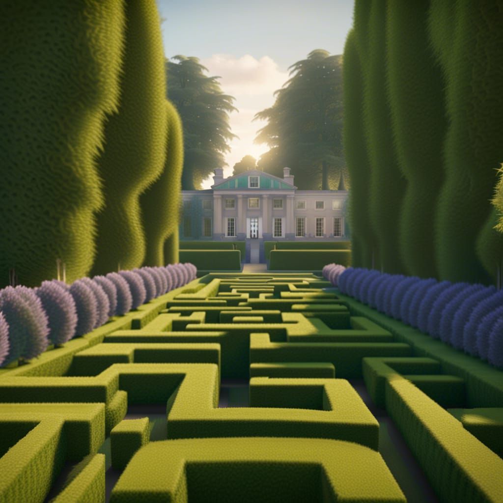 Hedge maze  by @Sarkova