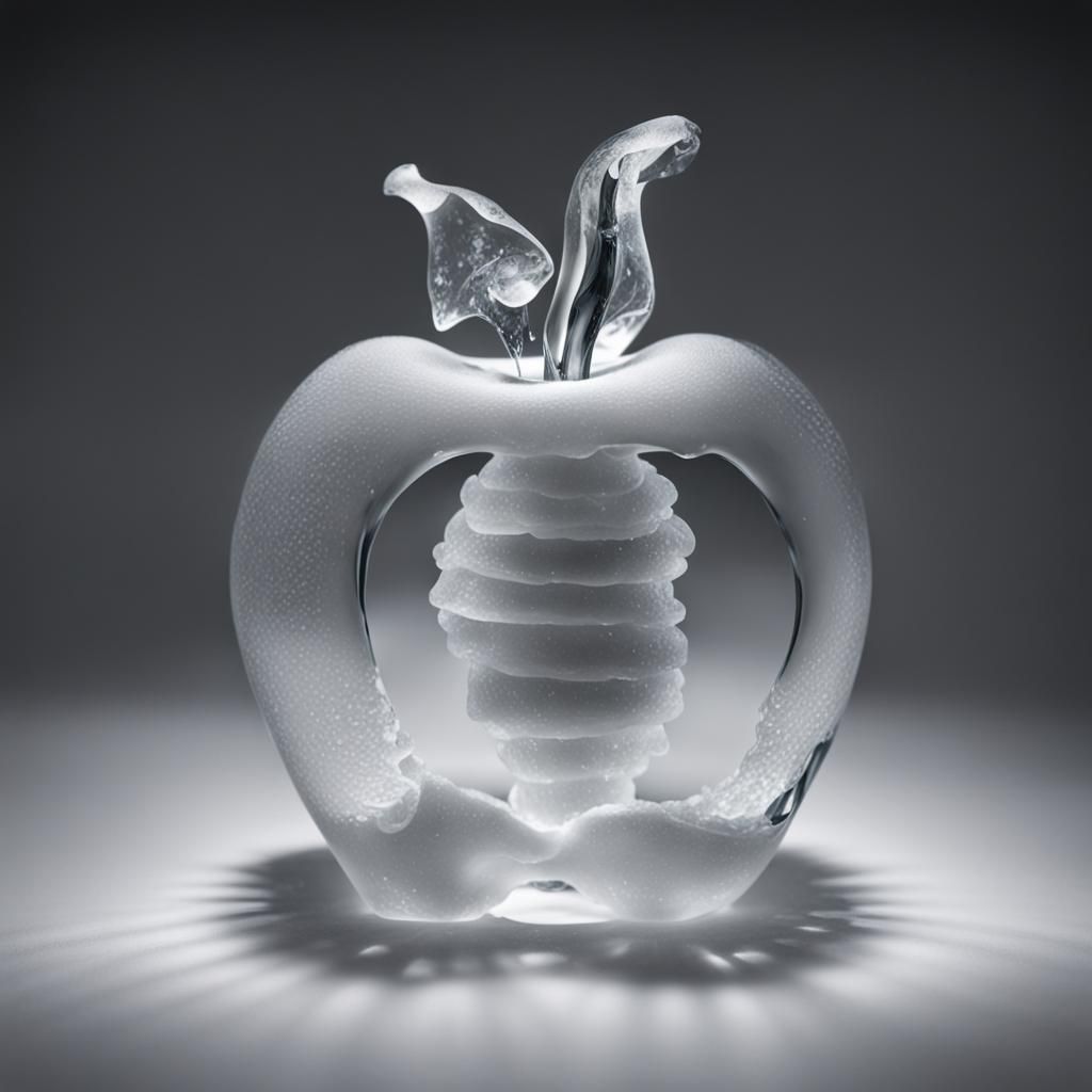 Icy Apple AI Generated Artwork NightCafe Creator