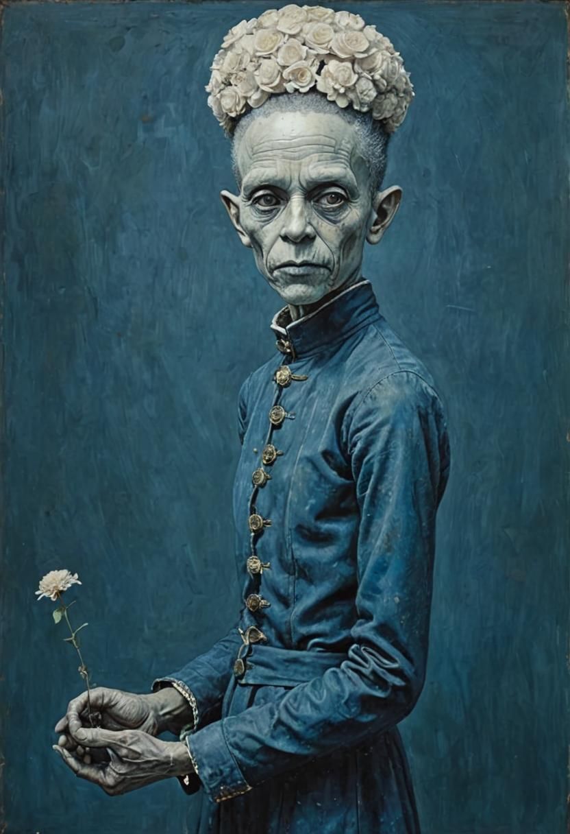 Distorted Portrait in Surrealist Style