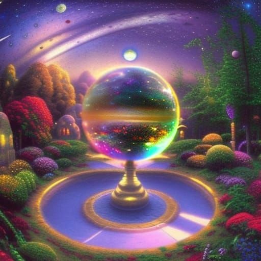 Crystal Garden AI Generated Artwork NightCafe Creator