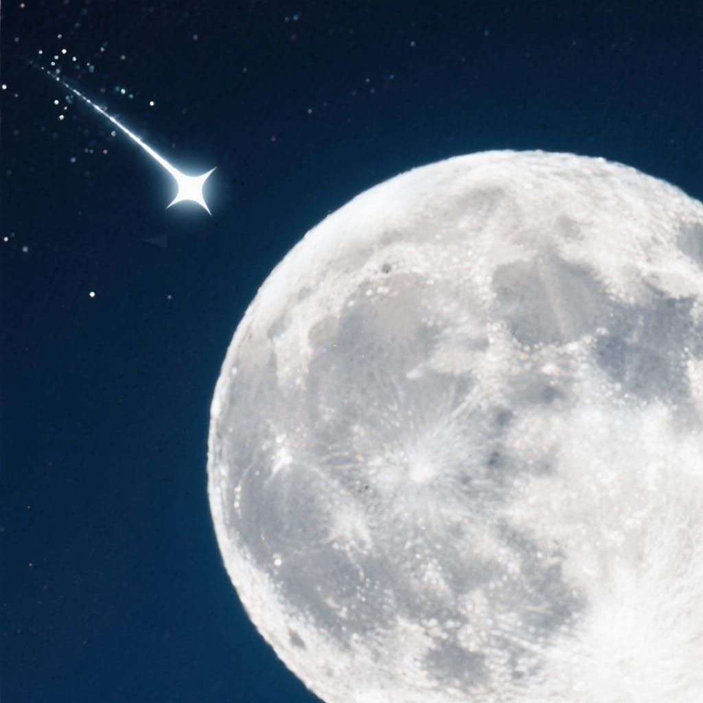 Military style base on the moon 