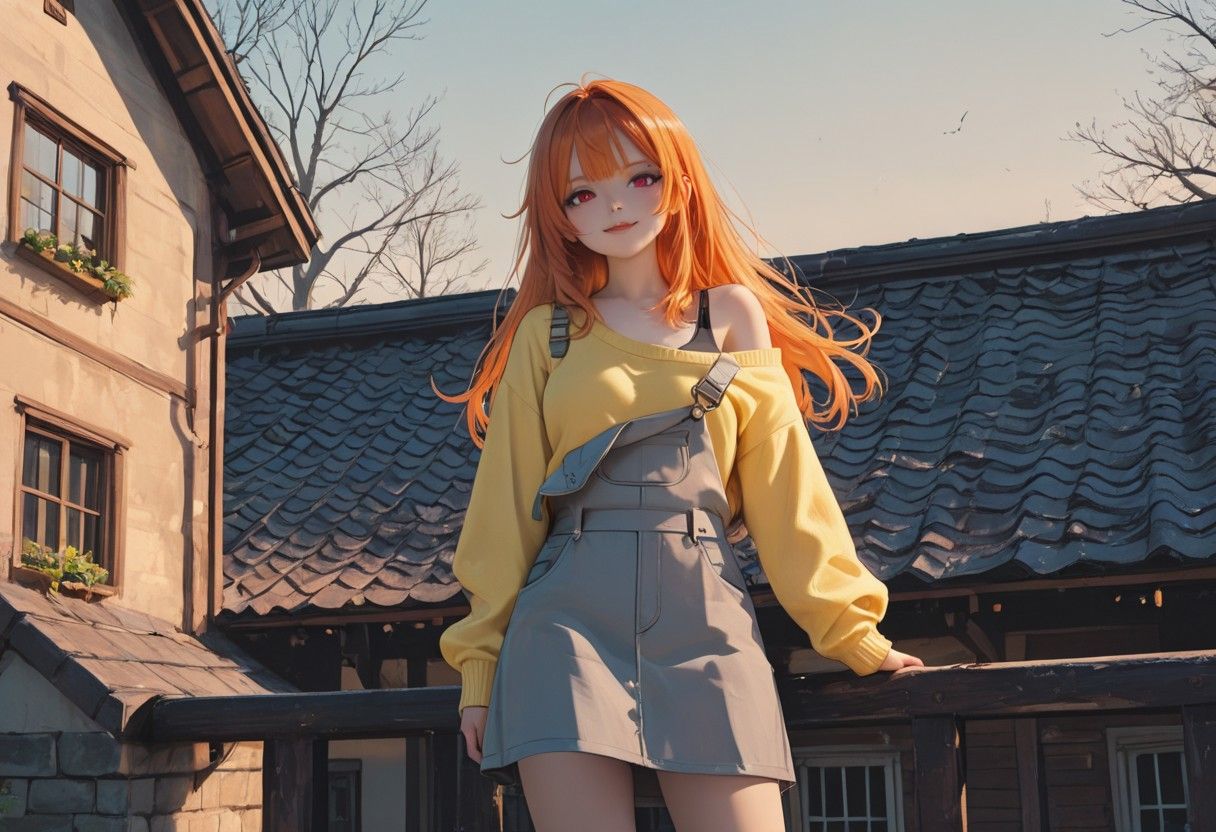cute orange hair girl