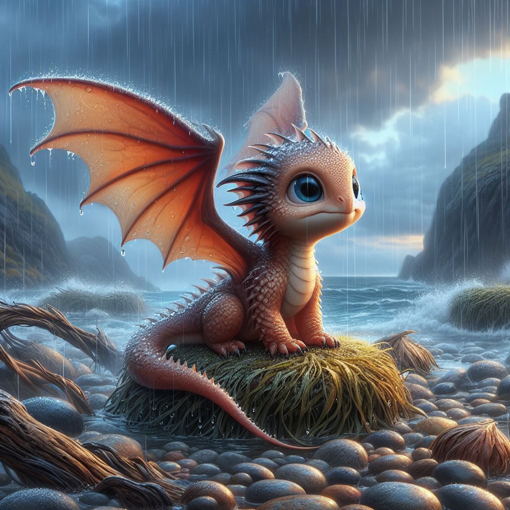 Baby Dragon by the Sea 2
