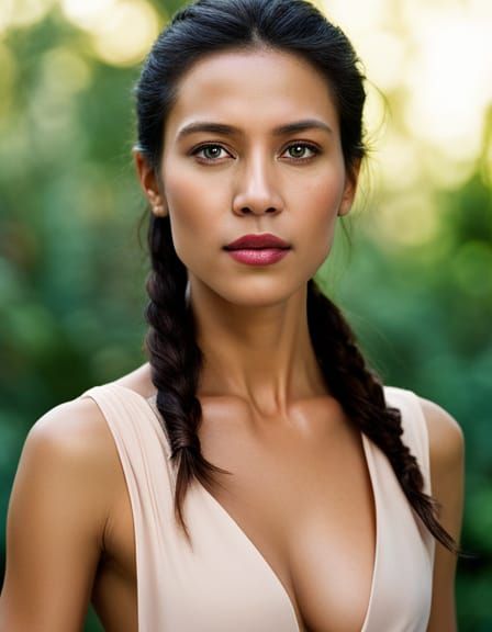 Beautiful female in paradise