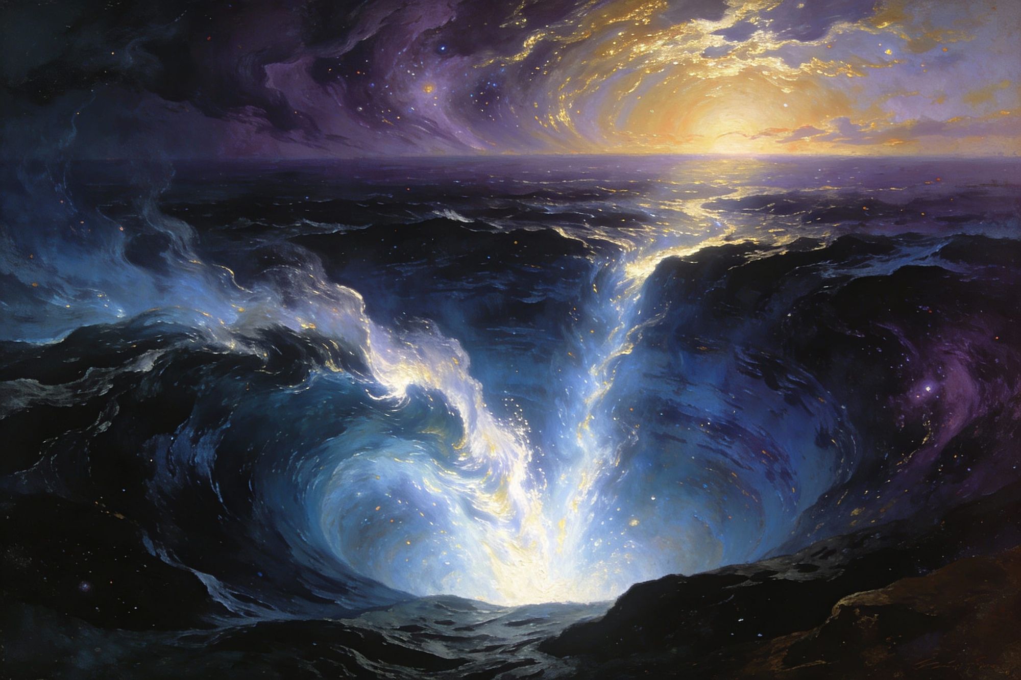 Before time began, the world was an endless void — formless, silent, immersed in eternal shadow.  
Across the abyss, the Spirit of Creation ...