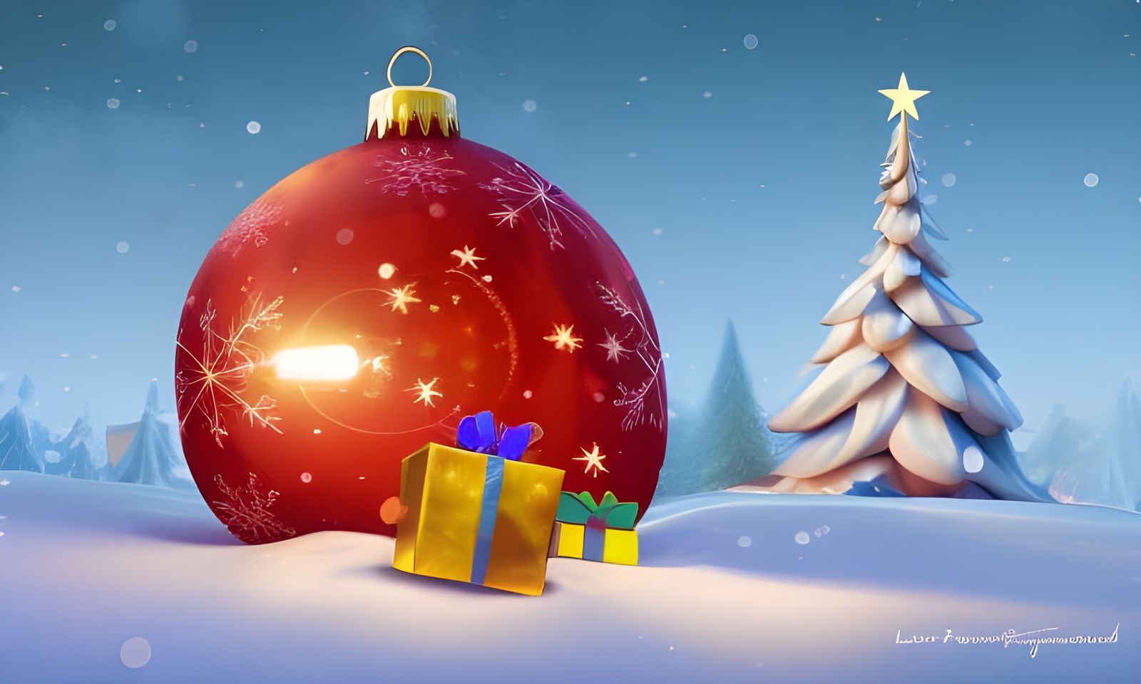 Christmas Card . - AI Generated Artwork - NightCafe Creator