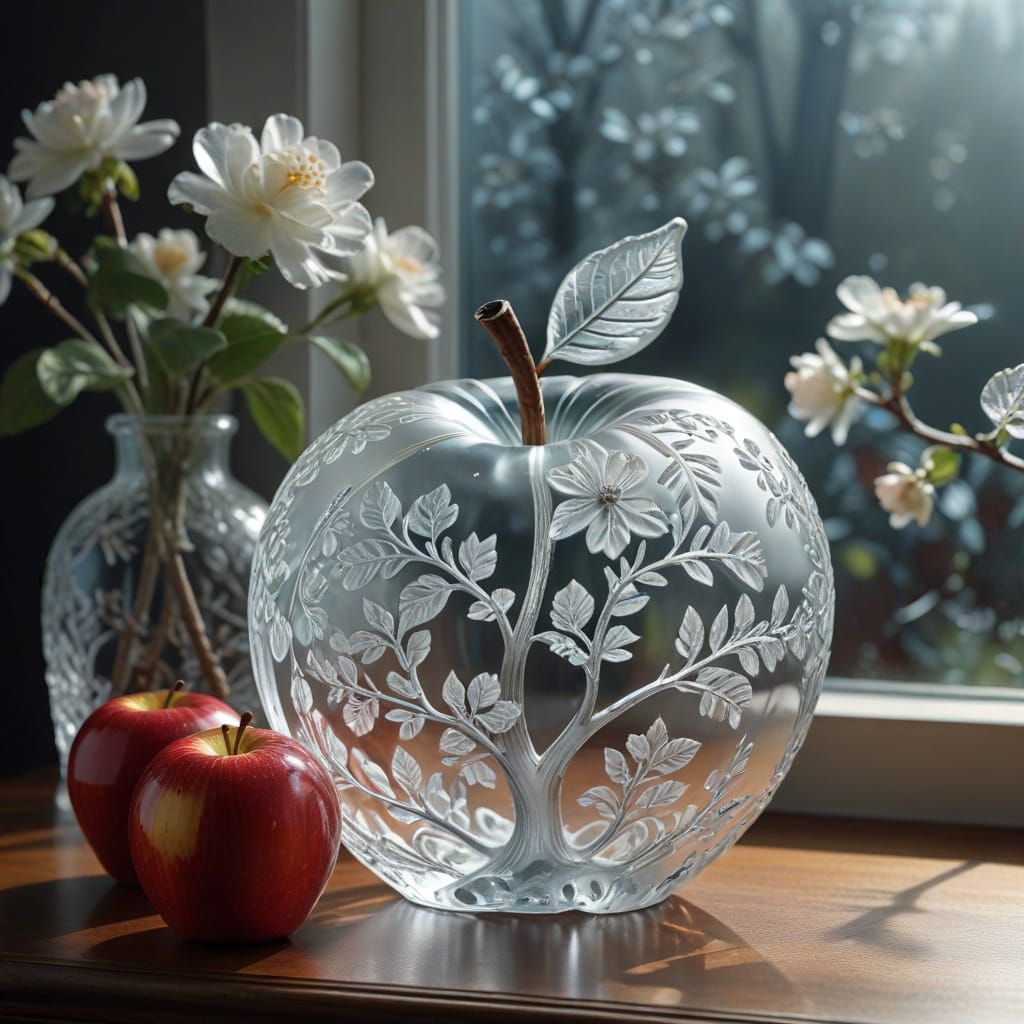 Glass apple  by @Neverland