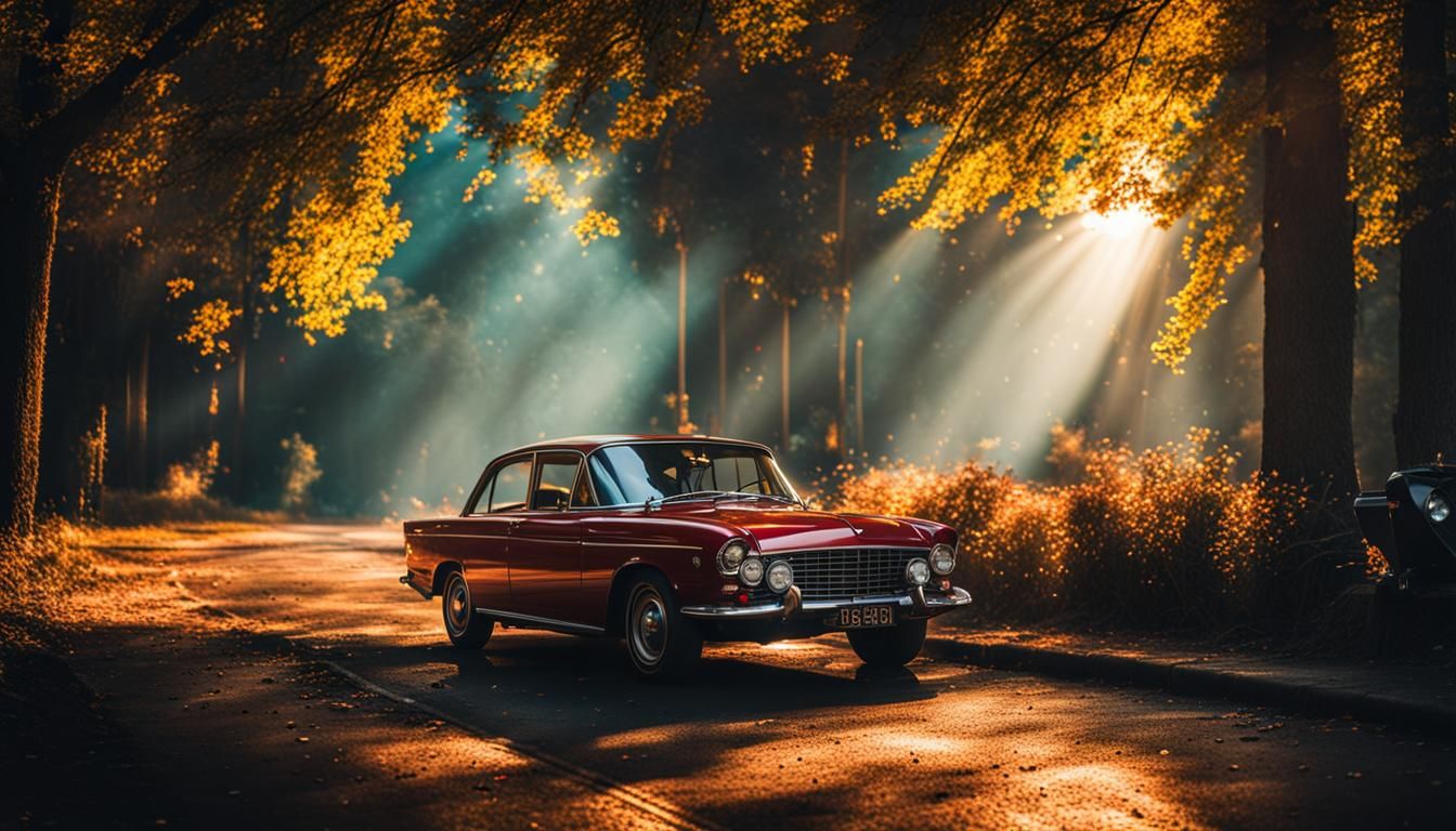 Autumn Drive - AI Generated Artwork - NightCafe Creator