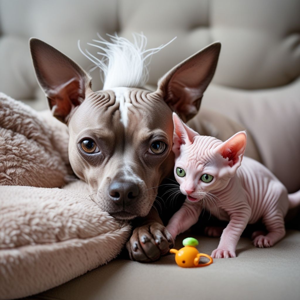 Mexican hairless and Sphynx