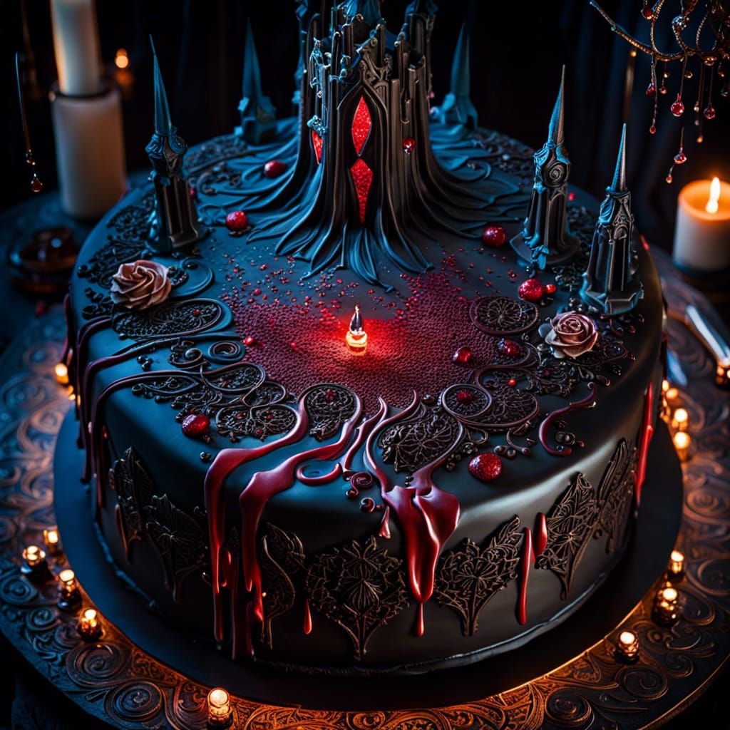 Gothic cake false