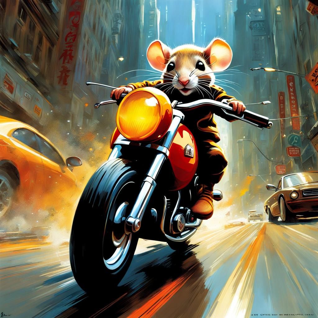 The Mouse and the Motorcycle   by @Sometimes Witchy