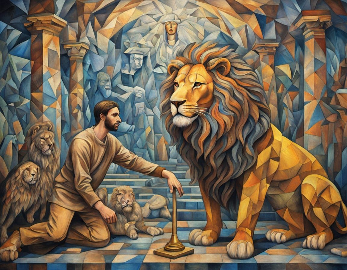 Daniel in the lion den