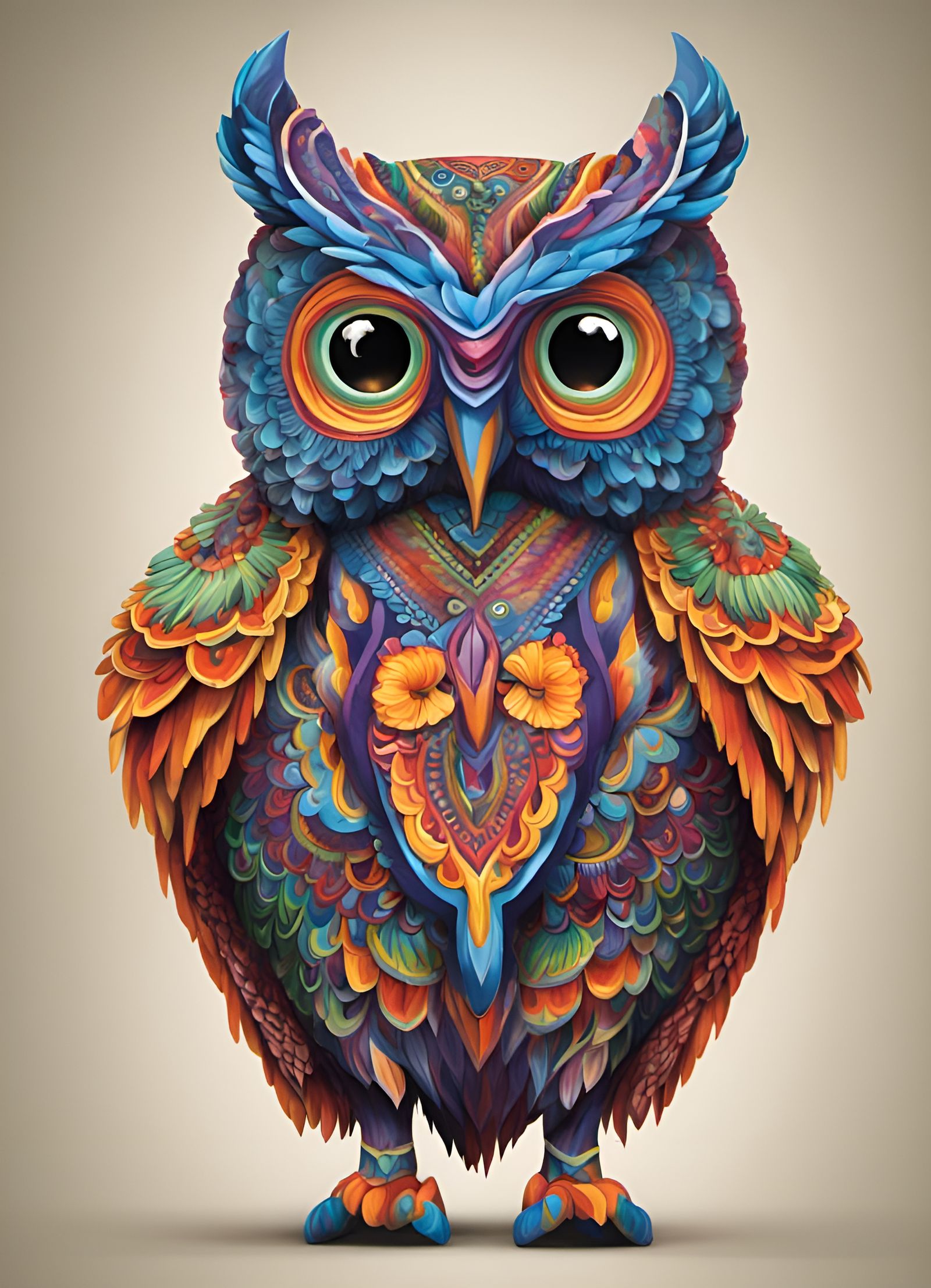 Owl in alebrije style  by @Genevieve