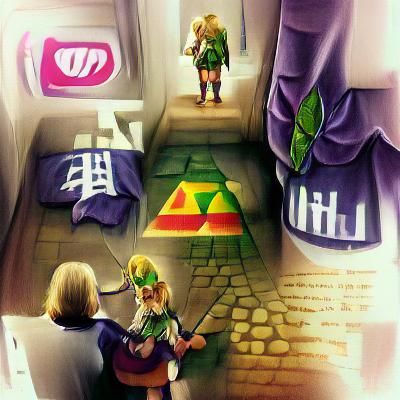 Zelda from The Legend of Zelda: Ocarina of Time, Stable Diffusion