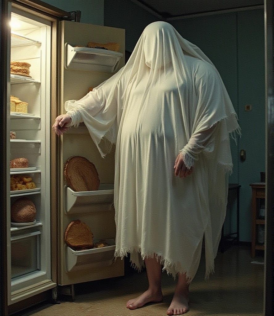 The ghost of midnight snacks...