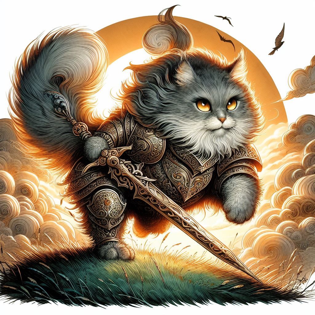 Bartle the Brawny Charging into Battle