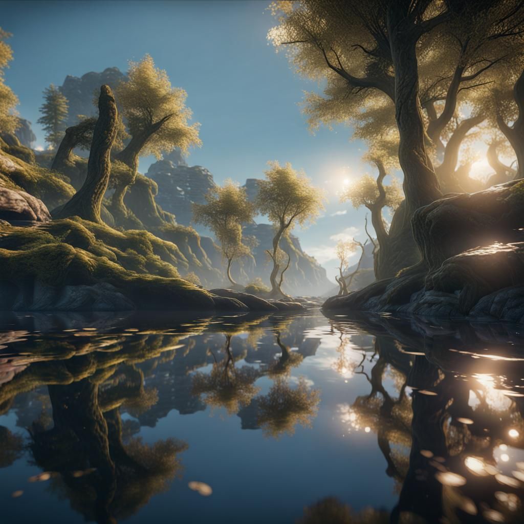 Reflections in Water  by @Wilmara