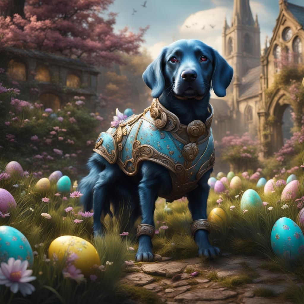 dog that has easter