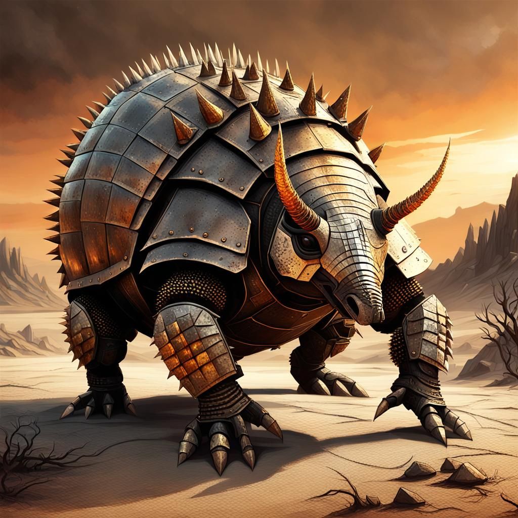 Heavy Armadillo  by @Soynuts