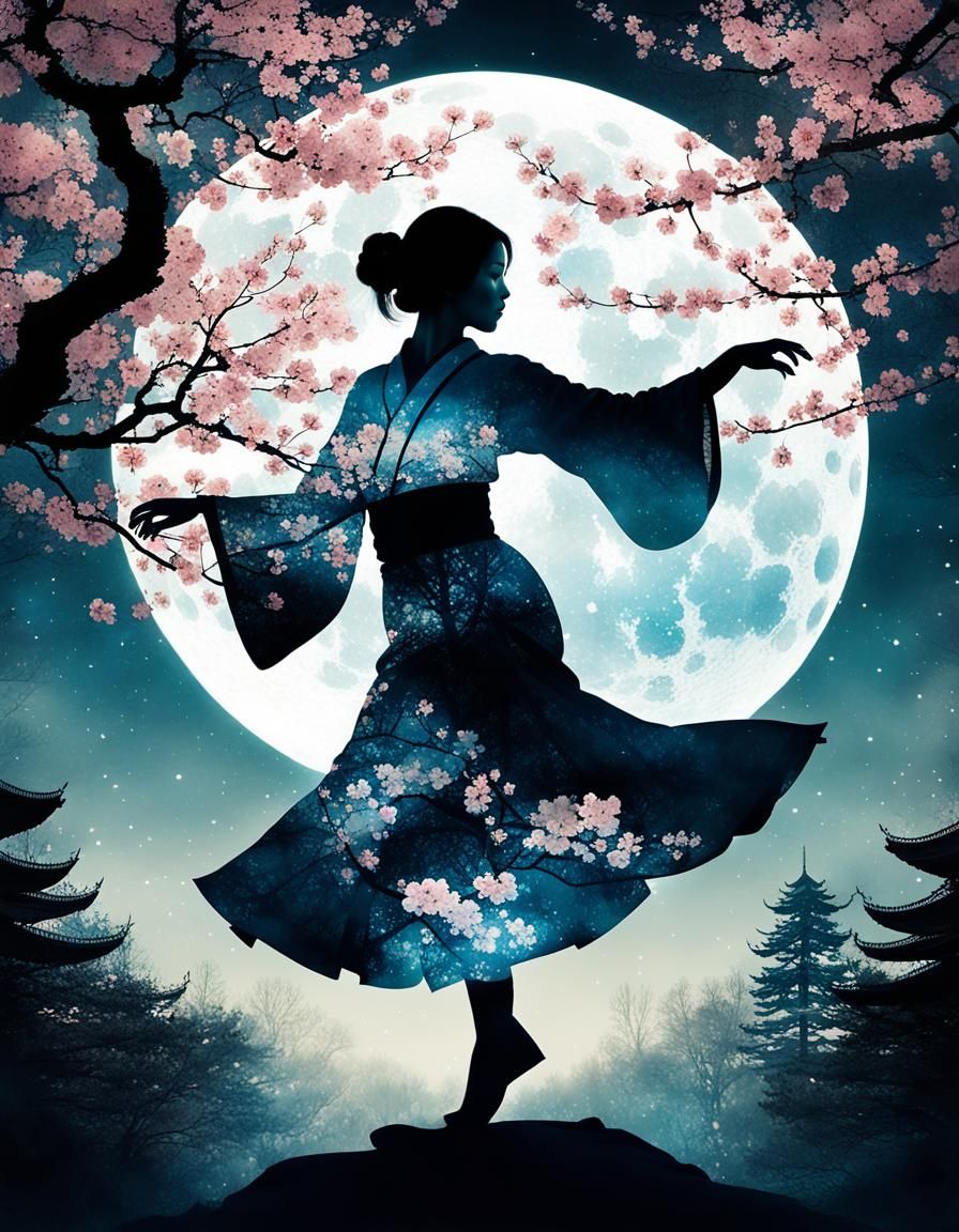 Cherry blossom dancing  by @Asteria